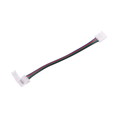 Banda LED - Conector alb pentru banda LED RGB 3528 si 5050 cu fir T si protectie IP20