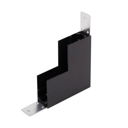 Surse de iluminat - Conector colt interior vertical 90 grade negru pentru sina magnetica aparenta