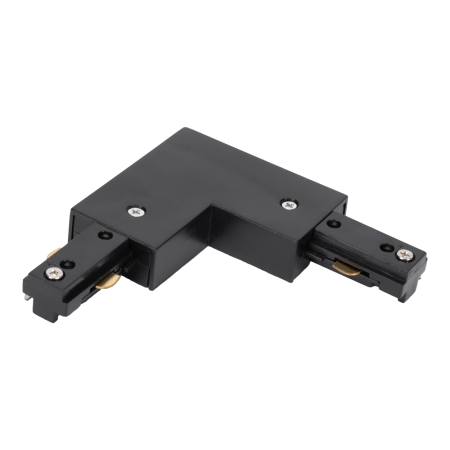 Surse de iluminat - Conector L negru pentru sina clasica de iluminat IP20