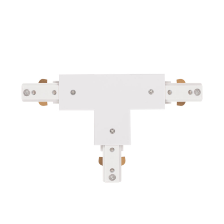 Corpuri liniare - Conector T alb pentru sina clasica de iluminat cu protectie IP20