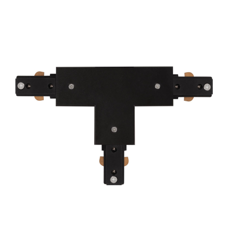 Surse de iluminat - Conector T negru pentru sina clasica de iluminat cu protectie IP20