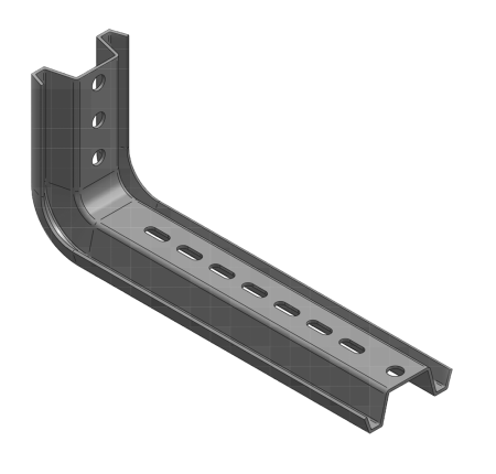 Accesorii Jgheab - Consola pentru jgheab metalic de 130 mm pentru sustinere traseu cabluri