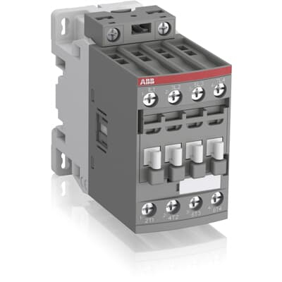 Protectie - Contactor industrial cu 4 poli, contacte normal deschise si bobina de comanda 100-250 V AC DC