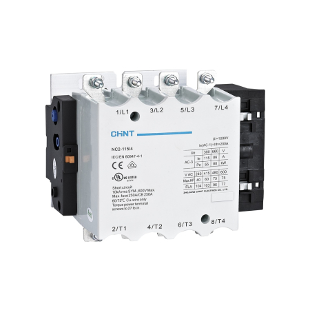 Protectie - Contactor industrial tripolar 115A cu bobina de comanda 230V AC
