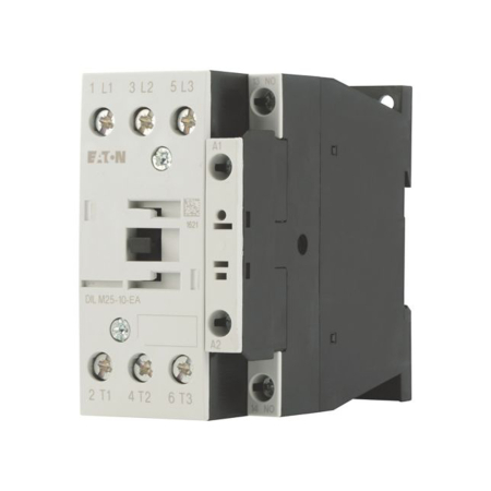 Protectie - Contactor industrial tripolar 25A cu bobina de comanda 24VDC si contact auxiliar normal deschis