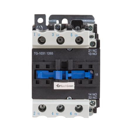 Contactor industrial - Contactor industrial gri cu 3 poli si 1 contact auxiliar normal inchis de 65A