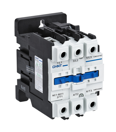 Protectie - Contactor industrial tripolar 80A cu bobina 230V AC si contacte auxiliare 1NO 1NC