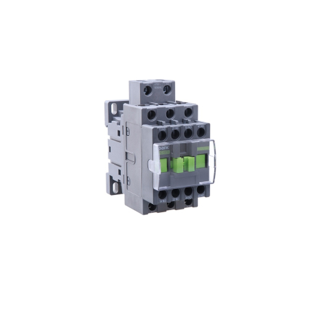 Protectie - Contactor industrial tripolar 12 A cu bobina de comanda 24 V AC si contacte auxiliare 1NO 1NC