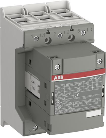 Protectie - Contactor industrial tripolar 146A cu bobina 100 250 V AC DC pentru tablouri electrice
