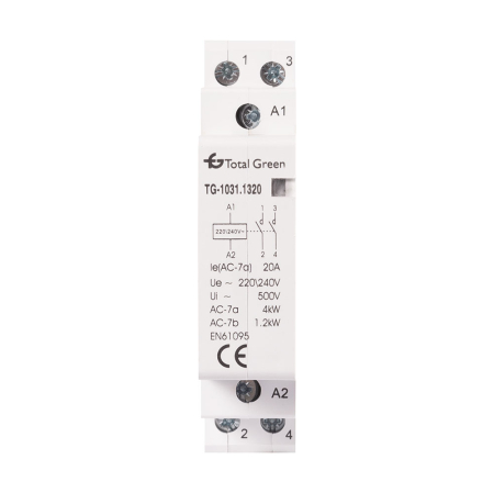 Contactor modular - Contactor modular 2P 1ND 20A pentru tablou electric