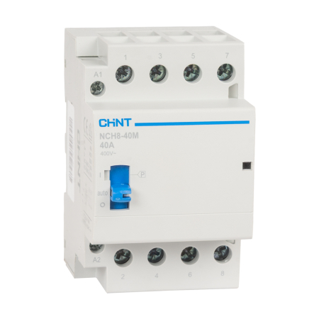 Contactor modular 40A cu 4 contacte normal deschise si comanda 220 240V [0]