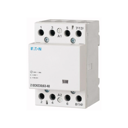 Protectie - Contactor modular 63A 230V cu 4 contacte normal deschise pentru tablou electric