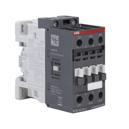 Contactor industrial - Contactor industrial tripolar 30A cu bobina 24 60V AC DC si borne cu surub