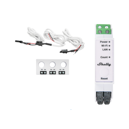 Aparataj - Contor de energie trifazat Shelly Pro 3EM 3CT63 cu transformator de curent