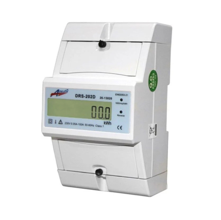 Protectie - Contor digital monofazic pentru sina DIN 1x100A 4 module