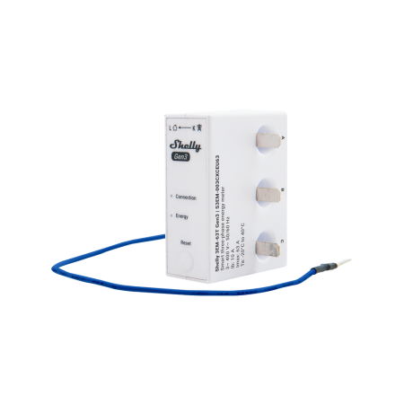 Smart SHELLY - Contor inteligent trifazat 63A Gen3 cu terminale plate