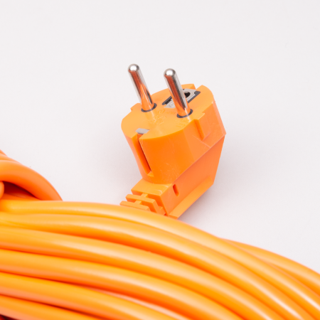 Accesorii - Cordon electric fisa priza portocaliu cu lungime de 3 m