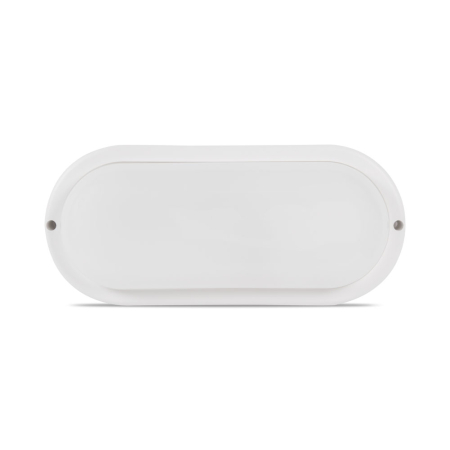 Plafoniera LED - Corp BAT LED alb cu colturi rotunjite 18W 6400K IP65 si dispersor opal