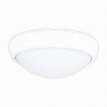 Plafoniere - Corp BAT LED oval alb cu dispersor opal, protectie IP65 si lumina rece 6400K