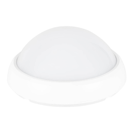 Plafoniera LED - Corp BAT LED rotund mare alb IP65 12W 3000K cu dispersor opal