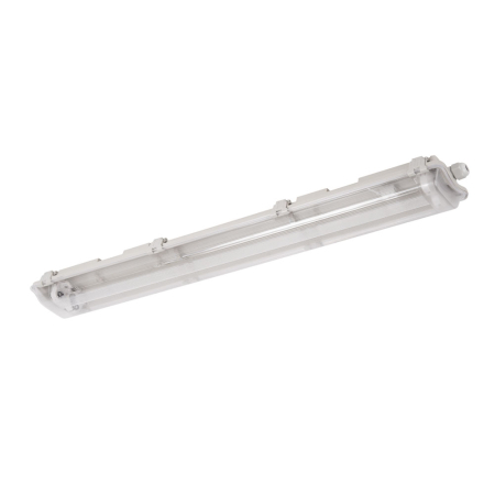 Surse de iluminat - Corp liniar etans IP65 neechipat pentru doua tuburi LED de 1500 mm cu dispersor transparent