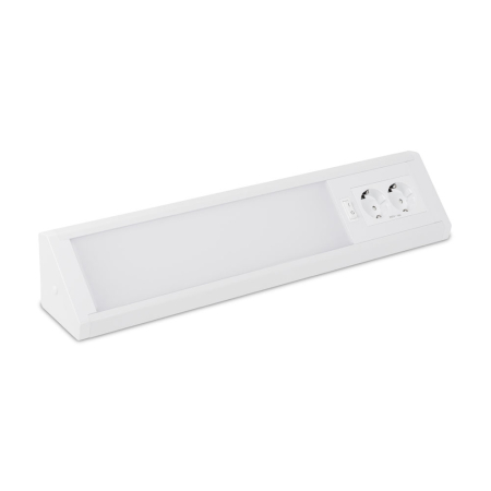 Corp de iluminat LED alb pentru mobilier cu doua prize si intrerupator integrat [0]