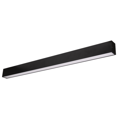 Surse de iluminat - Corp liniar LED negru interconectabil de 42W cu lumina 4000K, lungime 1500 mm si dispersor opal