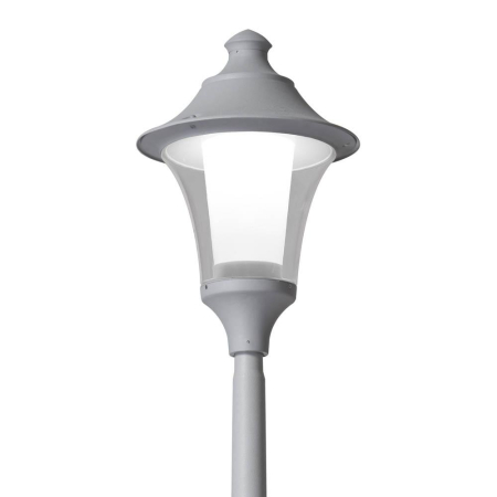 Stalpi de iluminat - Corp pietonal LED modern gri Remo 400 cu lumina neutra 4000 K