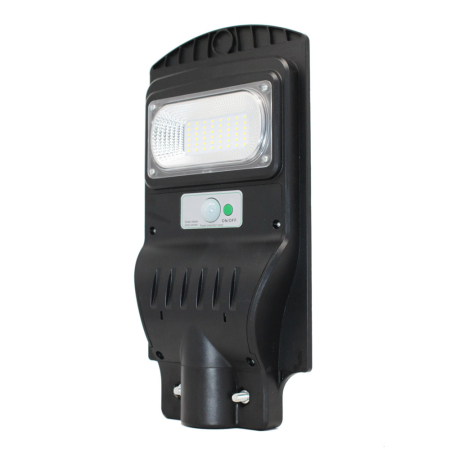 Surse de iluminat - Corp stradal solar LED cu senzor 30W 6500K IP65 pentru iluminat exterior