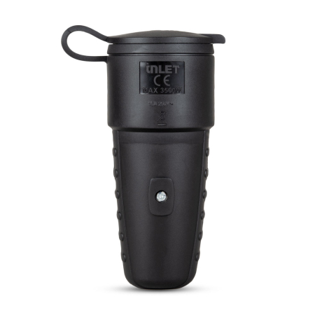 Fise si cuple - Cupla cauciucata neagra Schuko IP44 16A pentru cablu electric
