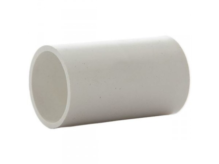Cupla alba din PVC pentru imbinare tub rigid de 18 mm [1]