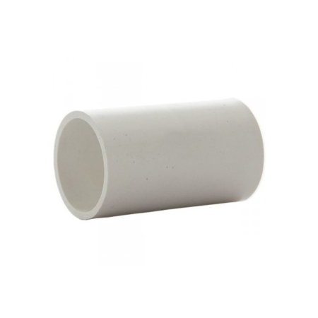 Tup rigid PVC - Cupla alba din PVC pentru imbinare tub rigid 25 mm