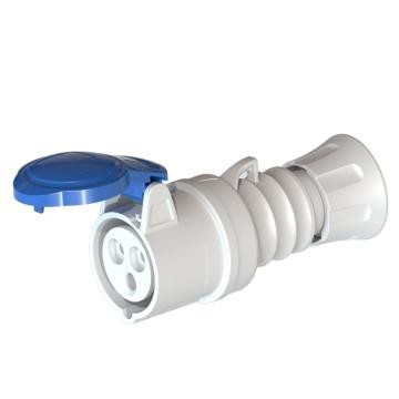 Cupla mobila monofazica albastra 2P+E 16A 230V cu protectie IP44 [0]
