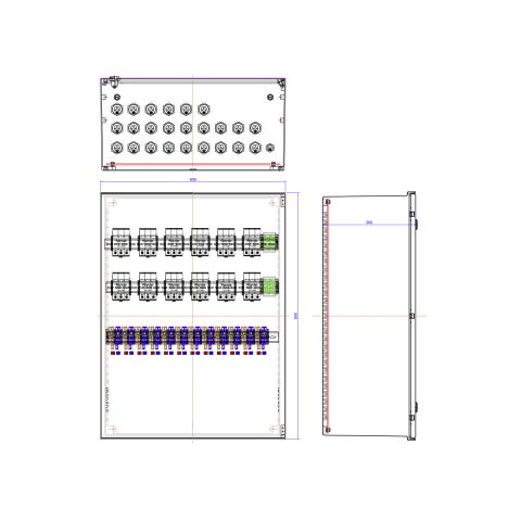 Tablouri sigurante echipat DC/AC - DC con-box 12MPPT 18-24 str. SPD Type1/2