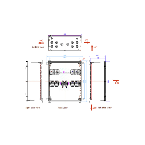 Tablouri sigurante echipat DC/AC - DC con-box 1MPPT 13-14 str. 2pol fuse