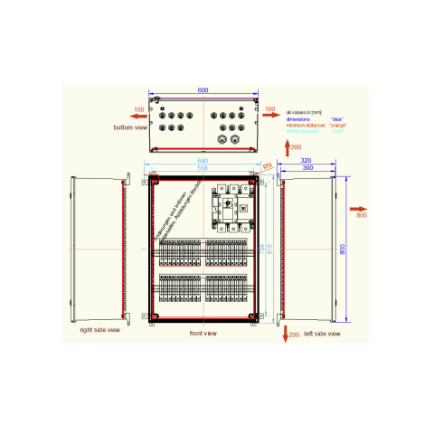 Tablouri sigurante echipat DC/AC - DC con-box 1MPPT 15-20 str. 1500V 2pol fuse, load breaker