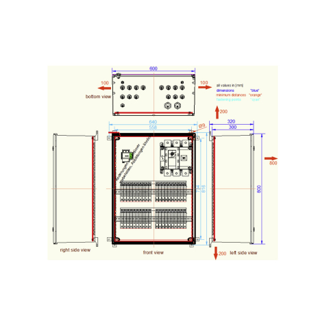Tablouri sigurante echipat DC/AC - DC con-box 1MPPT 15-20 str. SPD Type 1/2 1500V 2pll fuse, load breaker