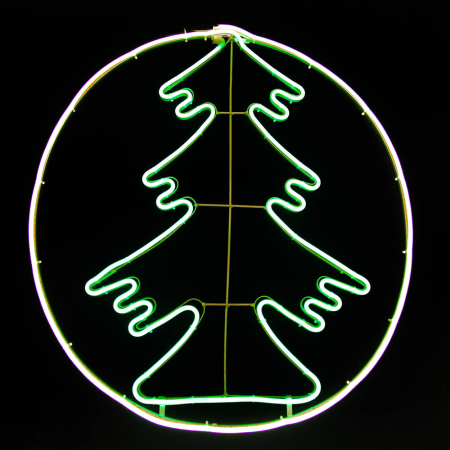 Iluminat festiv - Decoratiune luminoasa LED in forma de brad pentru iluminat festiv