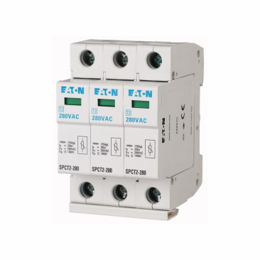 Descarcatoare - Descărcător de Supratensiune 3P 580V AC – Protecție T2 pentru Tablouri Trifazate