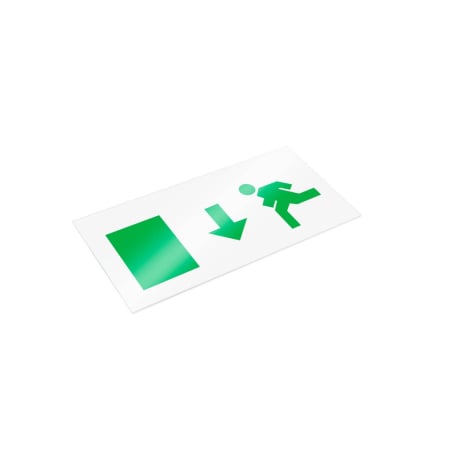 Emergenta - Display cu sageata jos pentru corp de iluminat de urgenta Verso 1