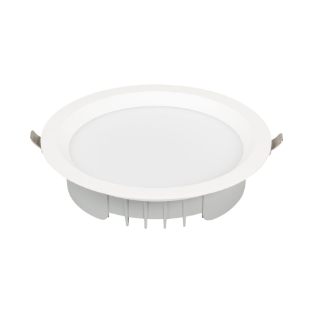 Plafoniere - Downlight LED fix alb pentru montaj incastrat in tavan cu lumina neutra 4000 K