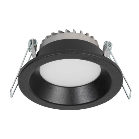 Spoturi LED - Downlight LED rotund incastrabil Compact 6W 4000K negru