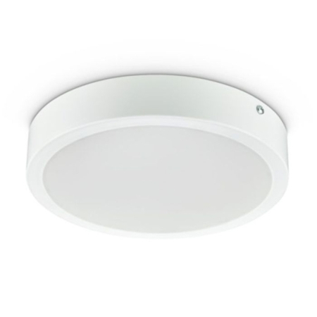 Plafoniere - Downlight LED slim alb pentru montaj aparent 12W 4000K cu diametru 175 mm