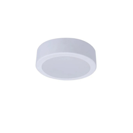 Surse de iluminat - Downlight LED slim alb aplicat pentru plafon cu lumina neutra 4000 K si diametru 225 mm