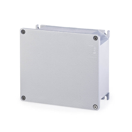 Trasee electrice - Doza de derivatie gri din aluminiu pentru montaj aparent 192 x 168 x 80 mm cu protectie IP66 IP67 IP69