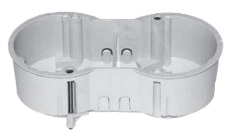 Trasee electrice - Doza aparat dubla alba pentru gips carton 70x145x45 mm