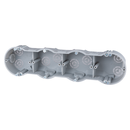 Doze - Doza aparat cvadrupla gri pentru montaj incastrat in gips carton 70x280x45 mm