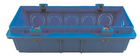 Doza aparat incastrata pentru 6 sau 7 module cu dimensiuni 75 x 185 mm [0]