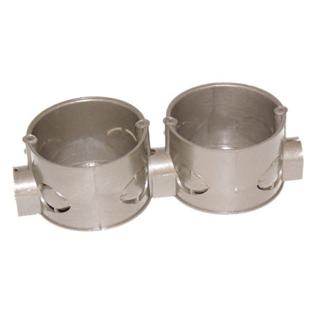 Doze - Doza aparat modulara gri inchis pentru montaj incastrat 60x40 mm