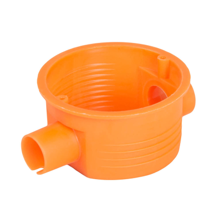 Trasee electrice - Doza aparat ST incastrata din plastic portocaliu pentru priza si intrerupator